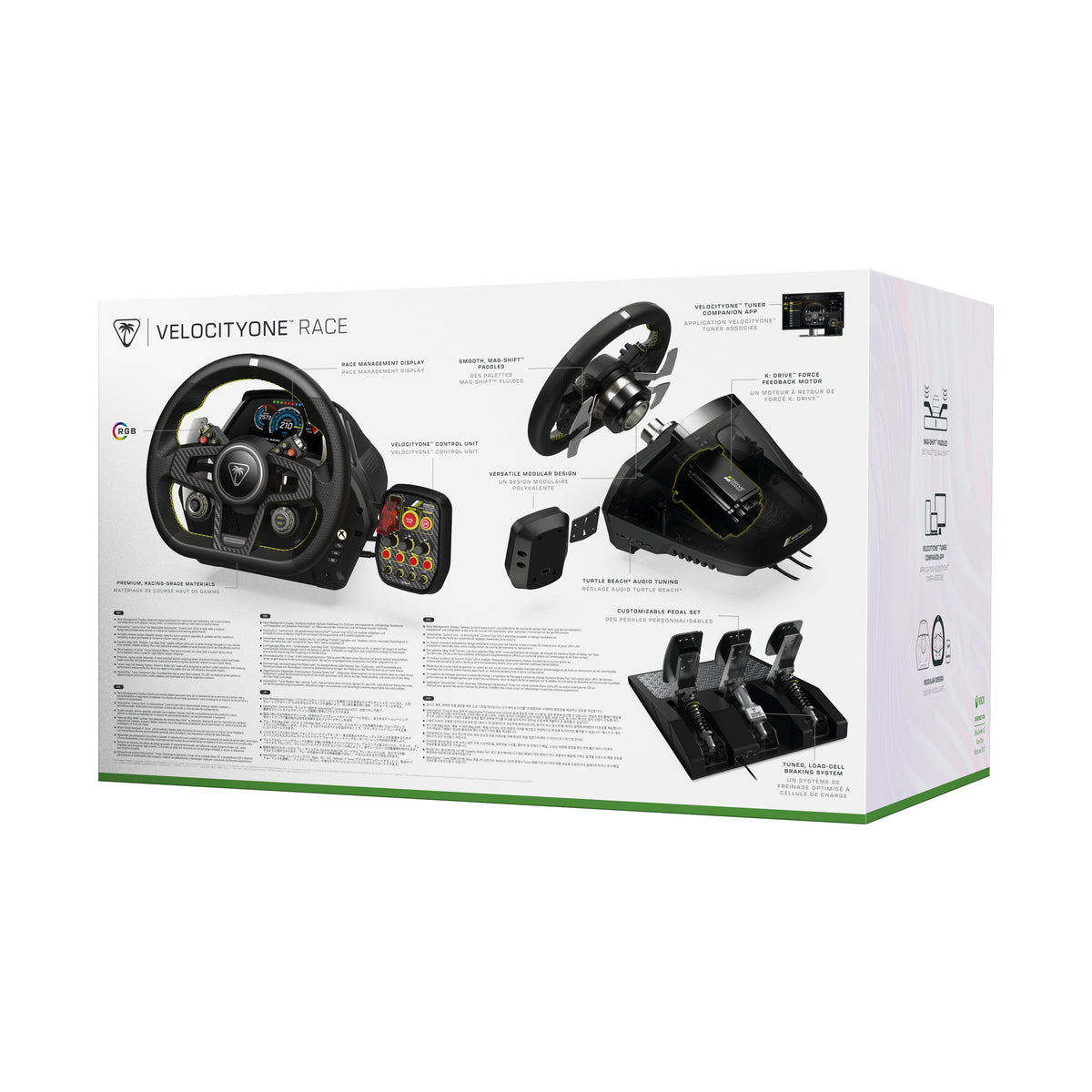 Systeme universel de volant et pédales - TURTLE BEACH - TBS-0726-05 - VelocityOne™ Race - XB et PC - Noir