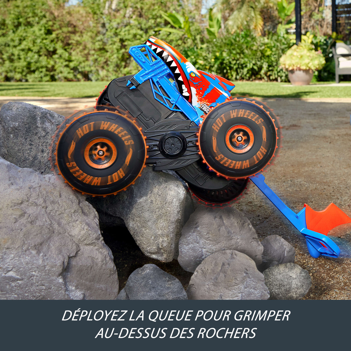 Hot Wheels - Monster Trucks - Véhicule Tiger Shark Escaladeur-a piles - Hot Wheels - JFR39