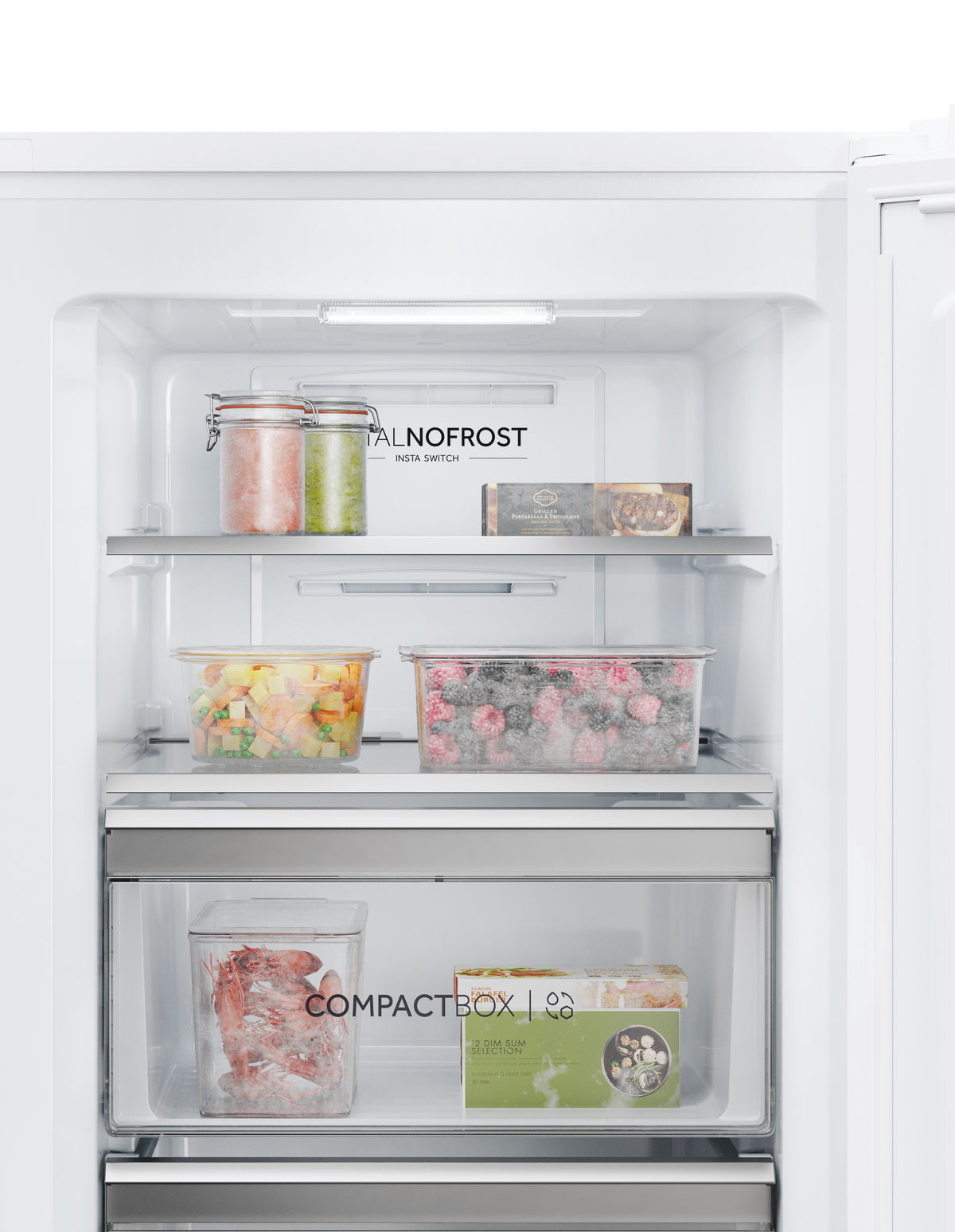 Congélateur Armoire HAIER 226L - H4F226WEH1 - Série 3 - Total No Frost - Connectivité -Classe E - Blanc