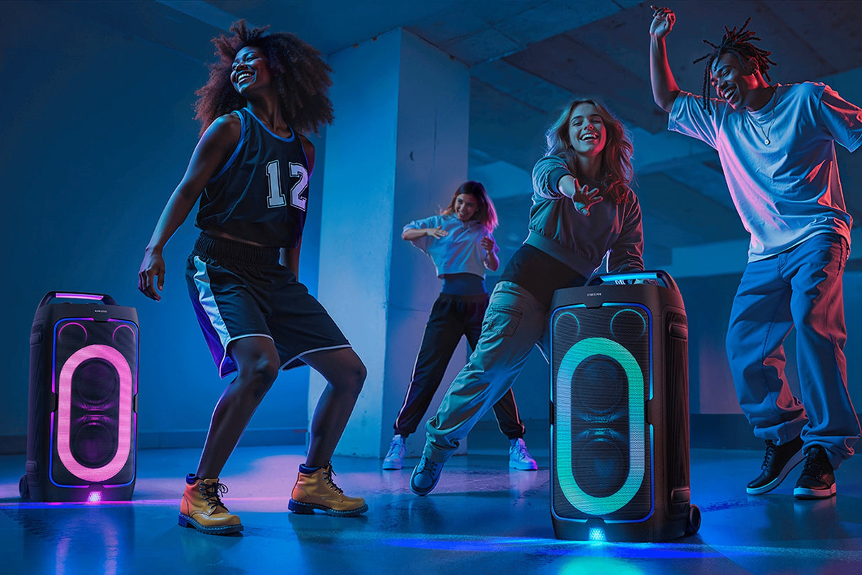 Enceinte - SAMSUNG - MX ST50F/XE - 240 W - Effets lumineux - Bluetooth - Batterie 18h - Roues intégrées - Noir
