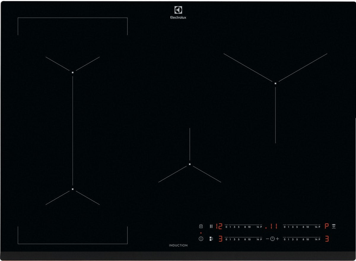 Plaque a induction - ELECTROLUX - 4 foyers - 71 x 52 cm - EIV734 - Noir