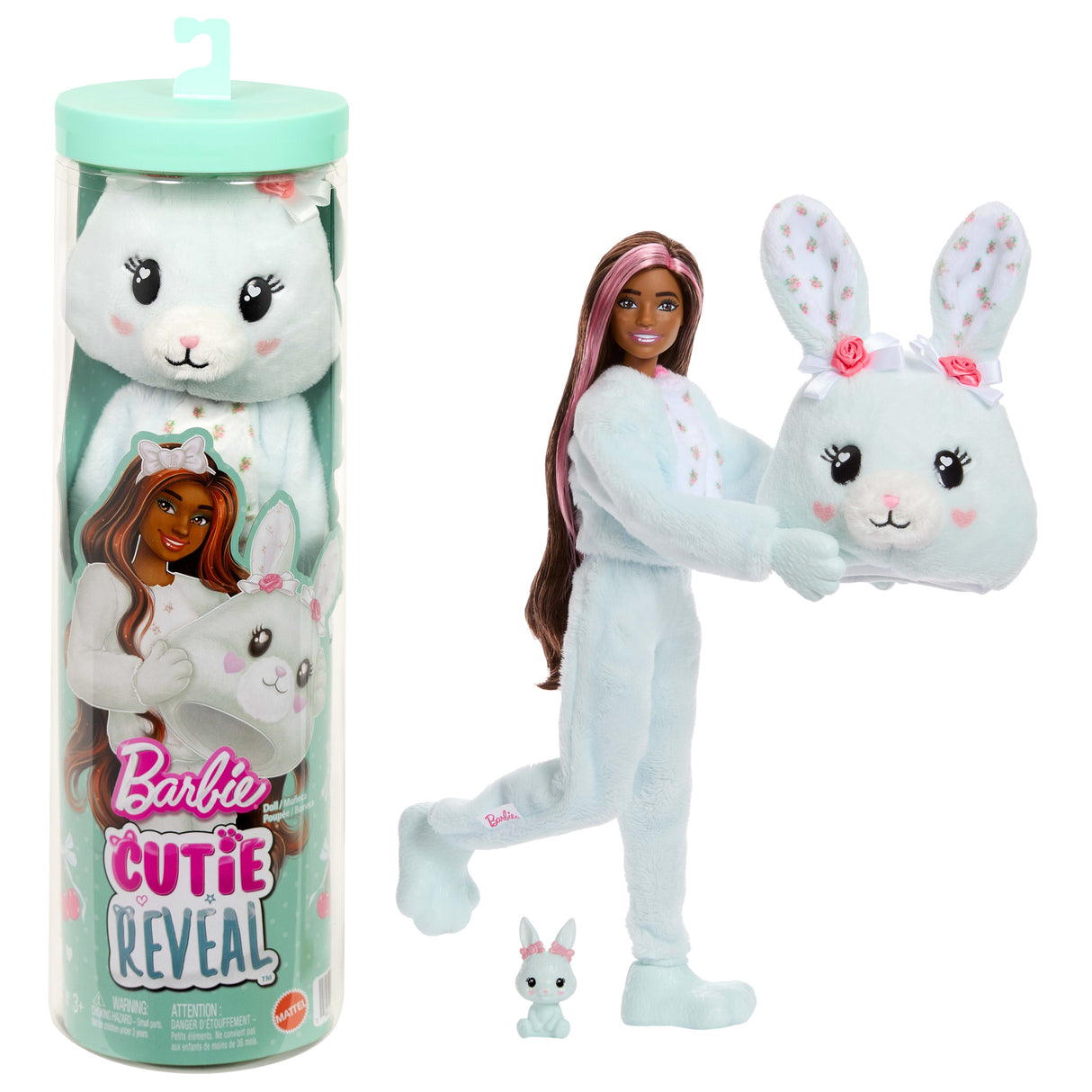 Cutie Reveal - Lapin bleu - Barbie - JJP65