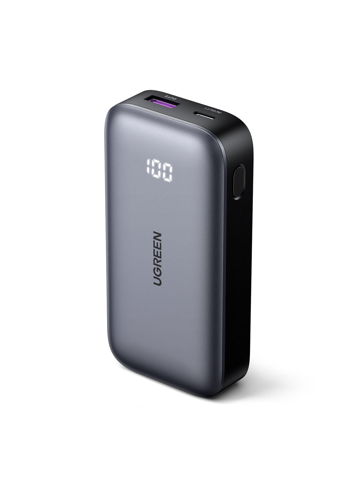 Batterie externe Slim - UGREEN - 10,000 mAh - Gris