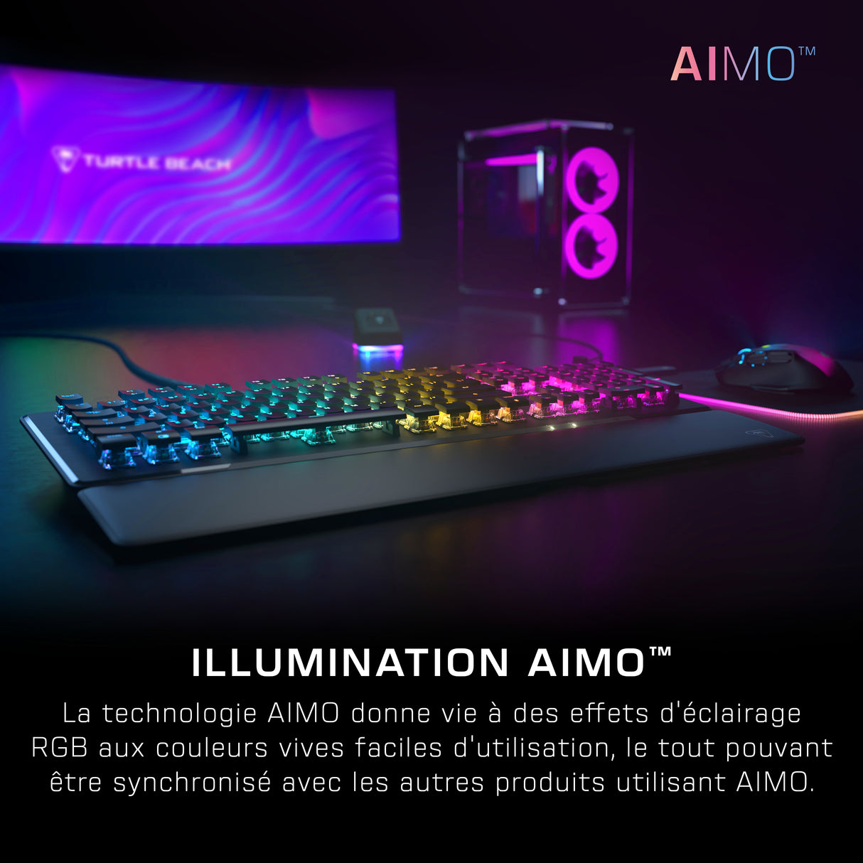 Clavier gaming PC mécanique - TURTLE BEACH - Vulcan II - Noir