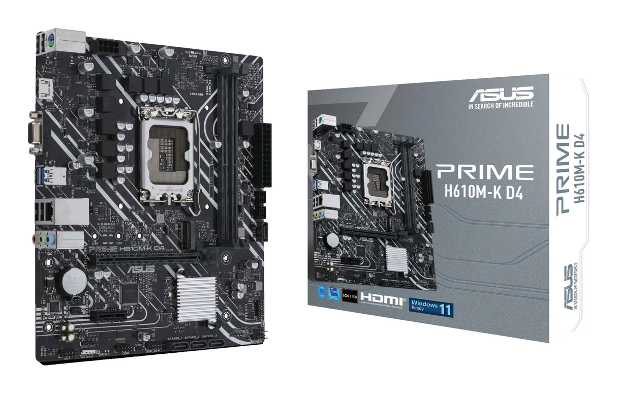 Carte Mére Asus Prime H610M-K D4 (Intel LGA 1700) Micro ATX