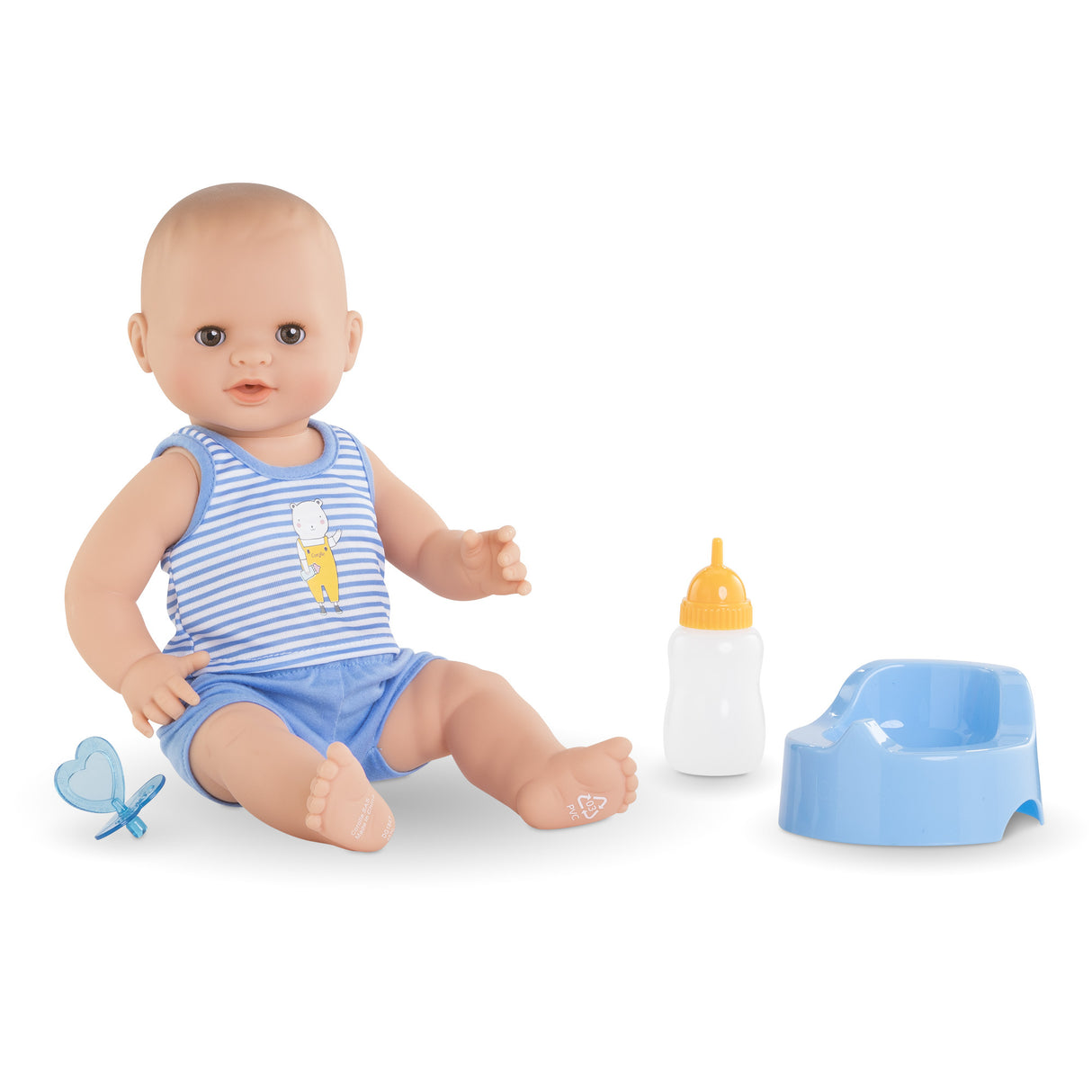 Corolle - Mon Grand Poupon - Paul fait pipi - Poupon 36cm sexué au corps vinyle - Des 2 ans