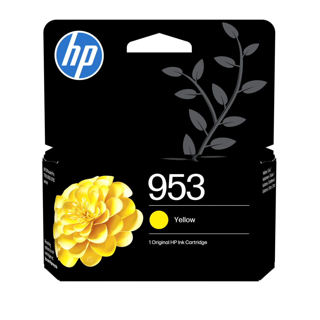 HP 953 Cartouche d'encre jaune authentique (F6U14AE) pour HP OfficeJet Pro 8710/8715/8720