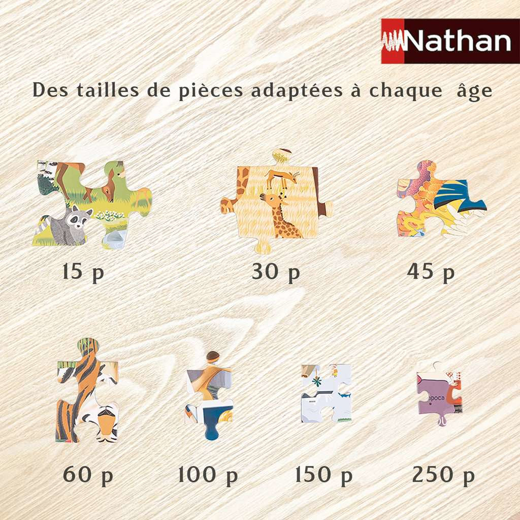 Puzzle 150 pieces La ville des Pokémon, Pokémon, Pour enfant, a partir de 7 ans, Nathan, 086189