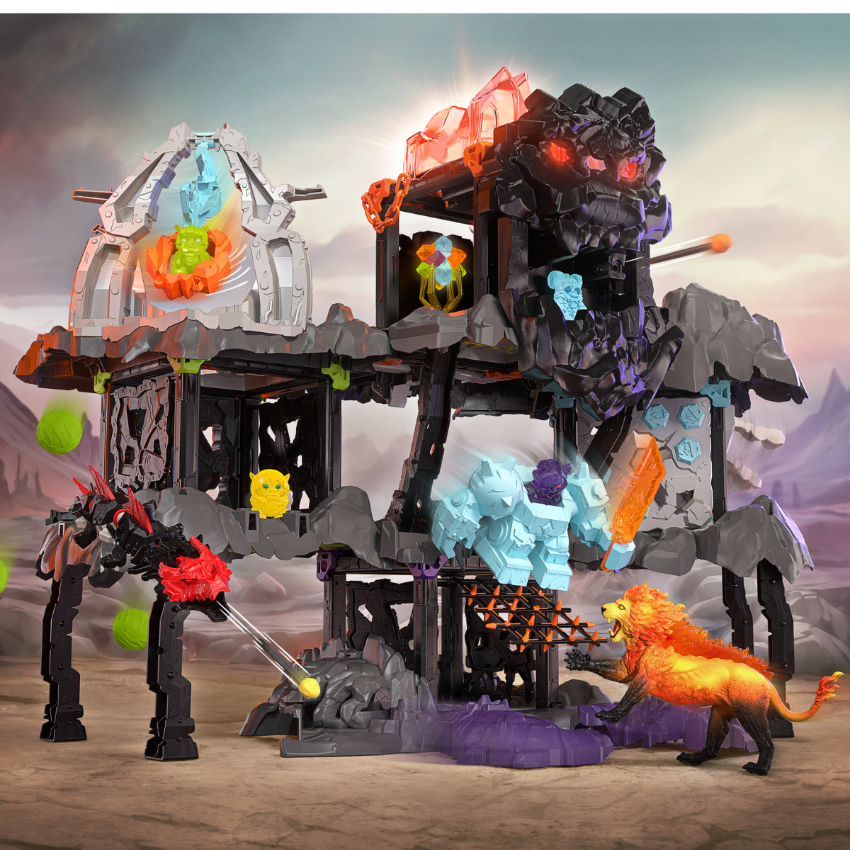 Coffret MasterCave Smashrador Eldrador, 18 fonctions, 6 figurines, SCHLEICH 42757 Eldrador Creatures, 119 pieces, Des 7 ans