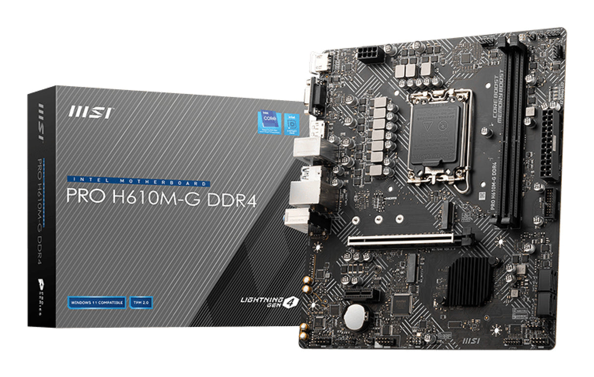 Carte Mére MSI Pro H610M-G DDR4 (Intel LGA 1700) Micro ATX