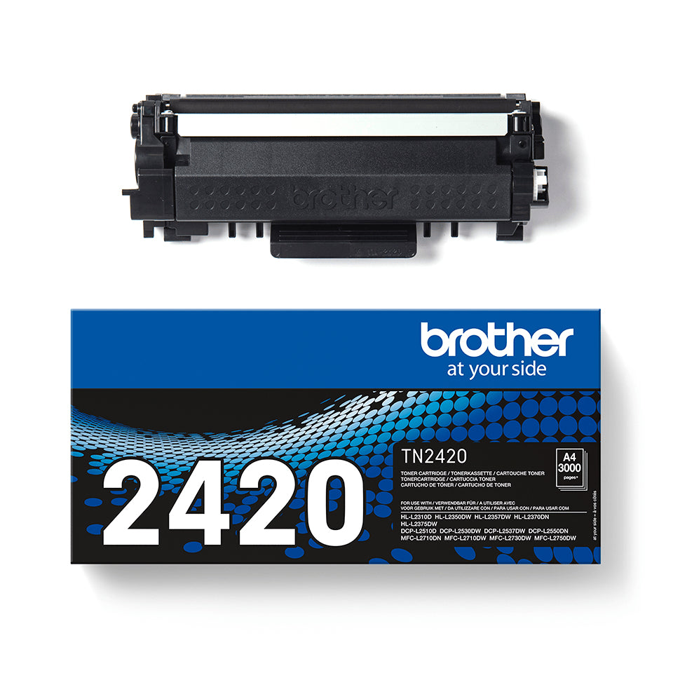 Cartouche de toner noir haute capacité TN2420 - BROTHER - Laser - 3000 pages