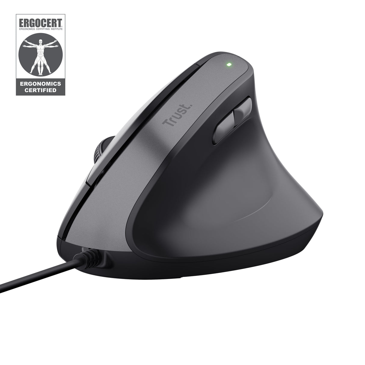Souris filaire ergonomique Trust Bayo II (Noir)