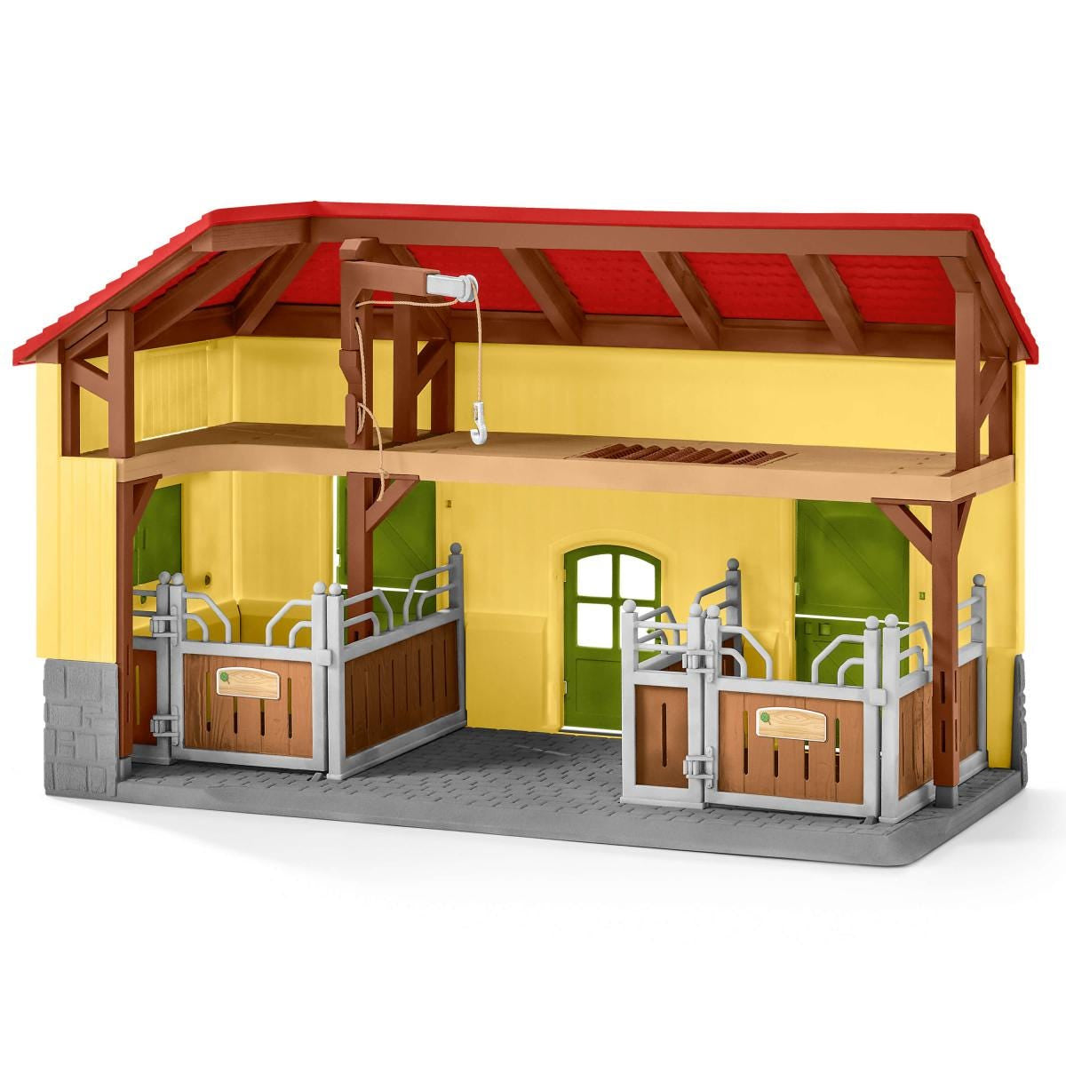 Écurie avec boxes et animaux, coffret de 82 pieces avec chevaux, Schleich 42485 Farm World, Des 4 ans