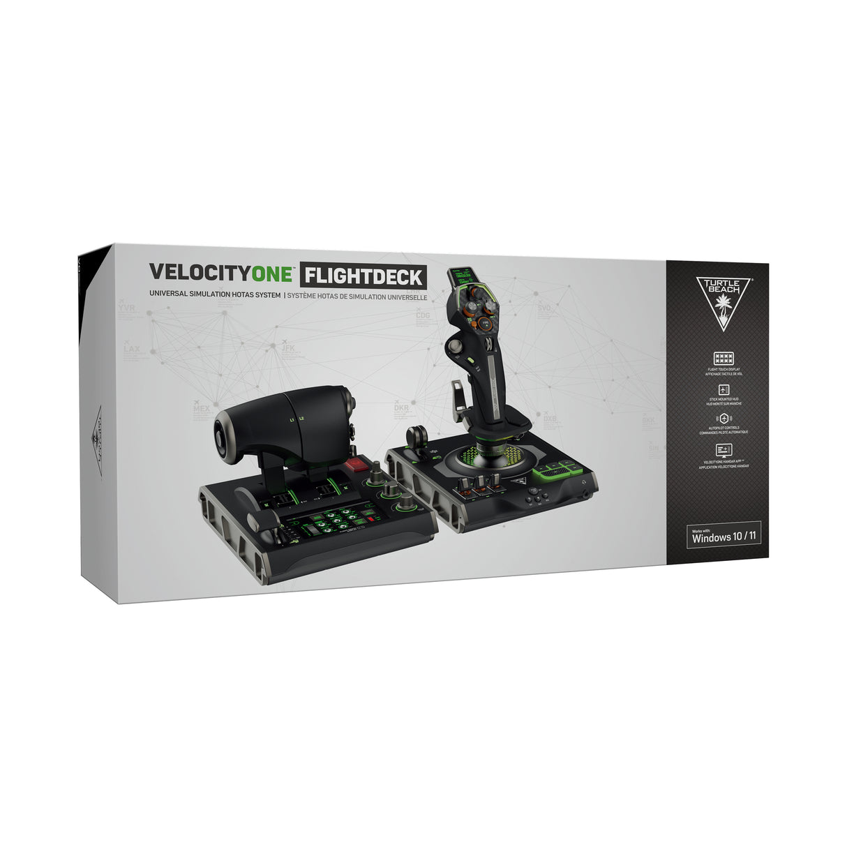 Systeme de simulation HOTAS premium - TURTLE BEACH - VelocityOne™ Flightdeck - Pour PC Windows 10 et 11