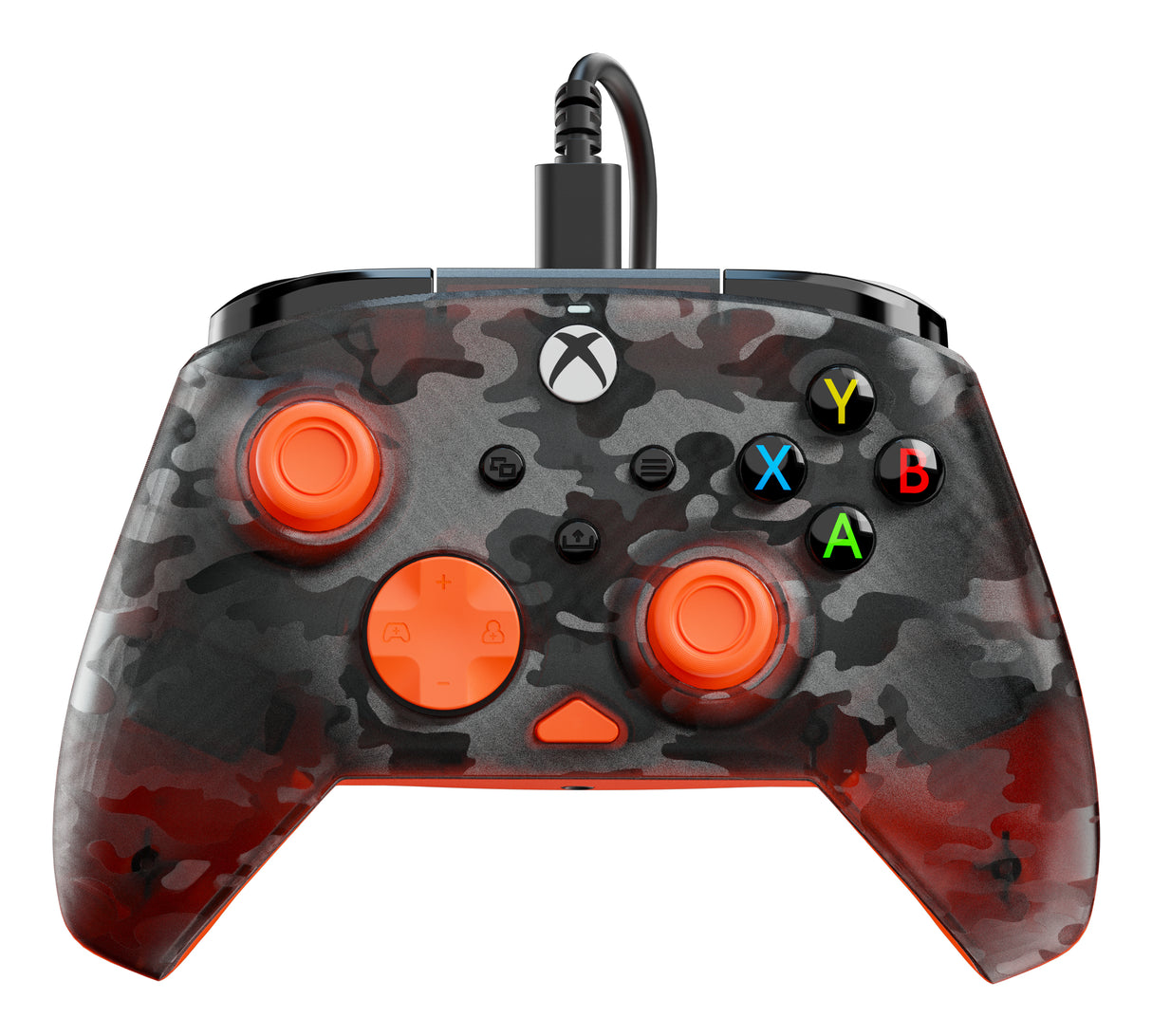 Manette de jeu - Xbox Series X|S, Xbox One et PC - Rematch Core - RGB - Filaire - Camouflage Noir / Orange - TURTLE BEACH