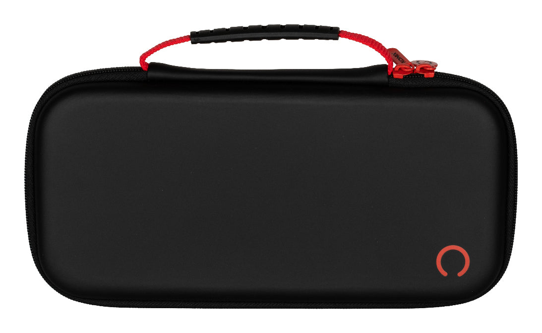 Housse de protection et transport - KONIX - Console Nintendo Switch 2 - Filet rangement accessoires - 8 compartiments jeux - Noir