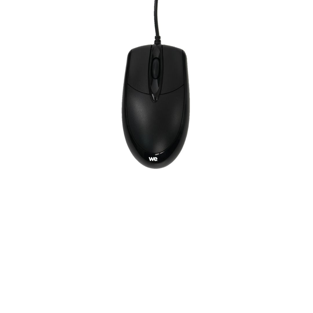 Souris filaire optique WE 1200DPI ,ambidextre, connexion USB, longueur c ble 1.8