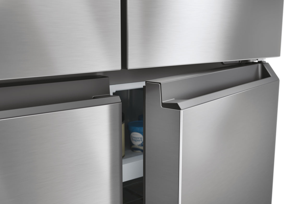 Réfrigérateur multi-portes - HAIER - HCR3818ENMM - Classe E - 467 L - 35 dB - 181,5 x 83,3 x 65 cm - Silver