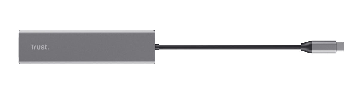 Hub USB-C 3.2 Trust Halyx - 3 ports USB-A + lecteur de cartes (Argent)