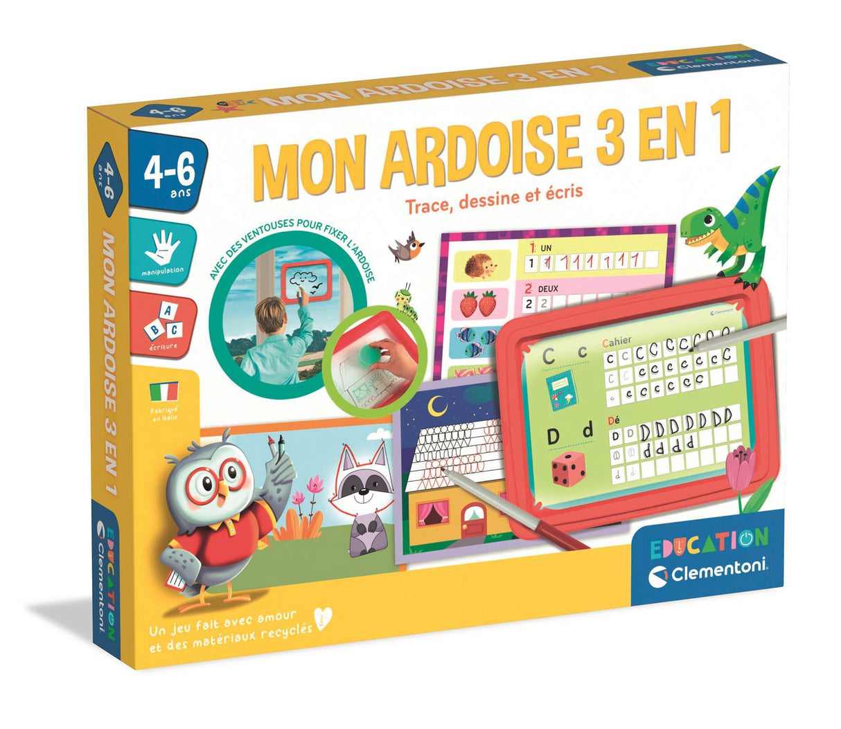 Jeu d'écriture pour enfants - Clementoni - Mon atelier d'écriture - Alphabet et pré-écriture