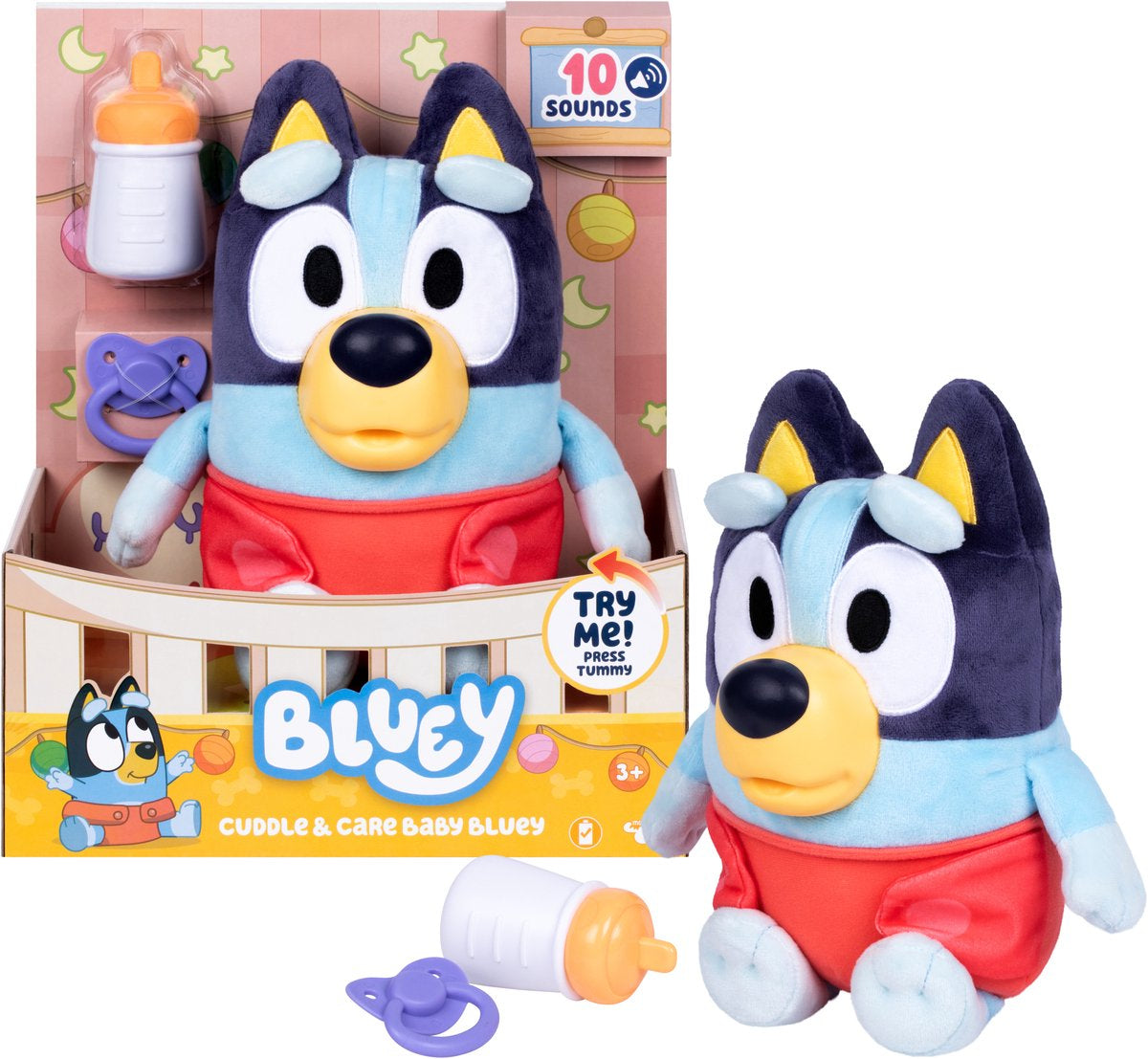 Peluche - BLUEY - Bébé Bluey - 28 cm - Des 3 ans