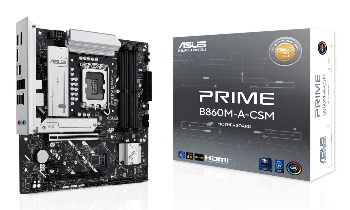 Carte mere - ASUS - PRIME B860M-A-CSM - Intel B860 LGA 1851 (Socket V1) micro ATX