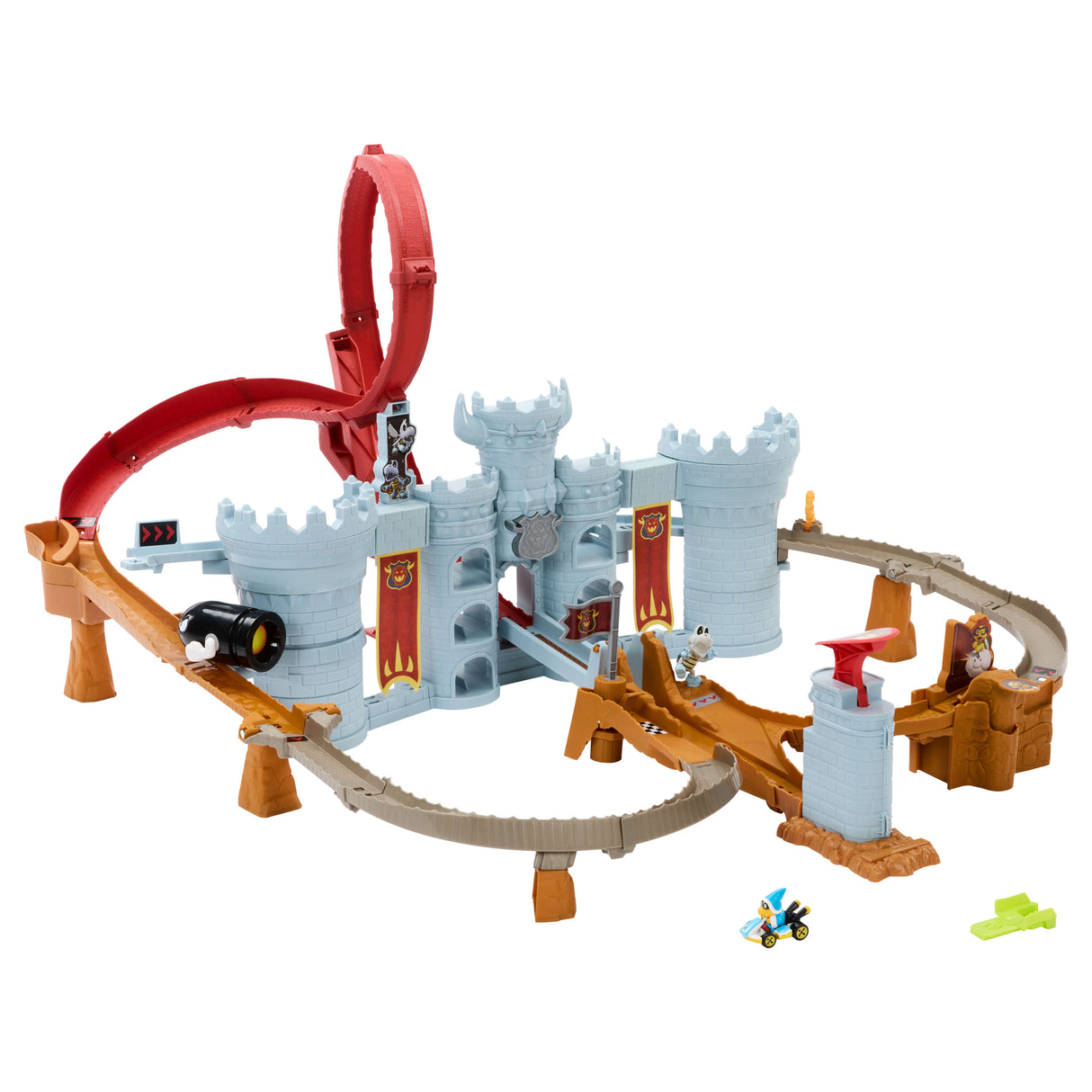 Hot Wheels - Coffret Mario Kart Château de Bowser - Avec véhicule Kamek - Hot Wheels - JHD24