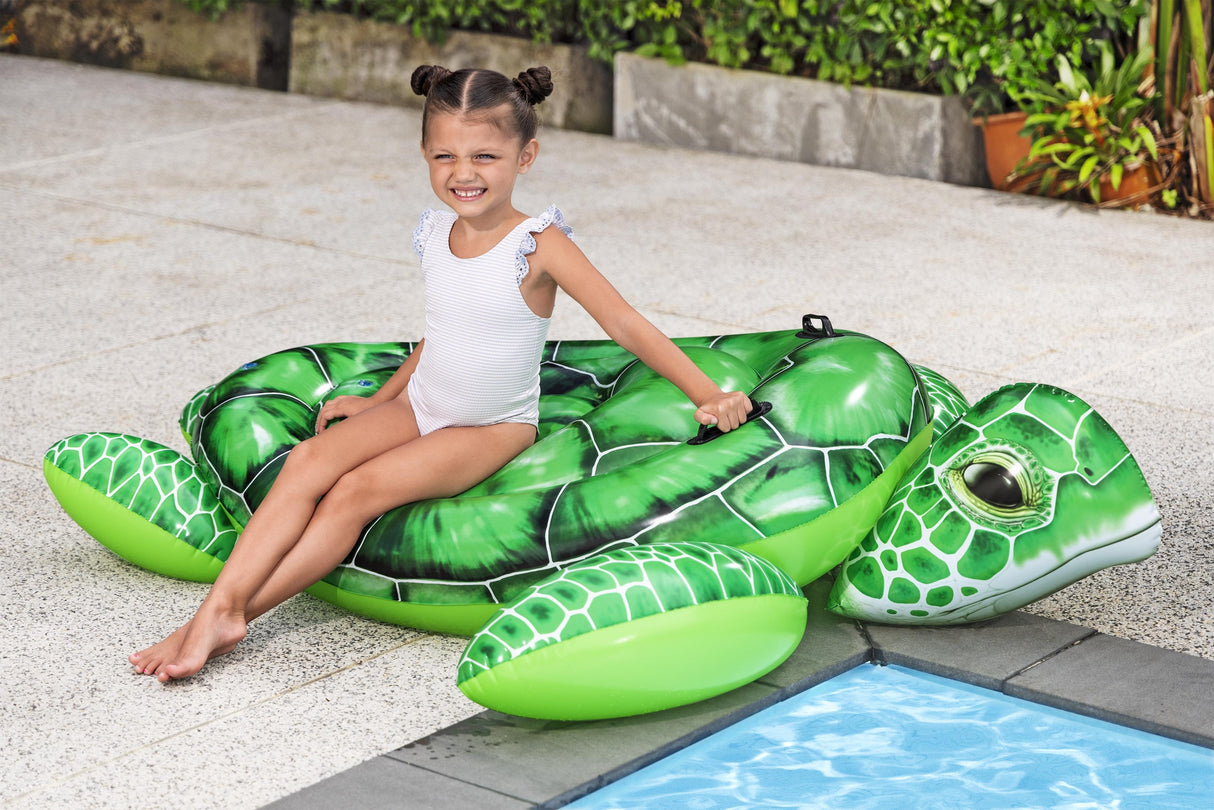 Bouée a chevaucher - Bestway - Tortue - 153 x 140 x 38 cm