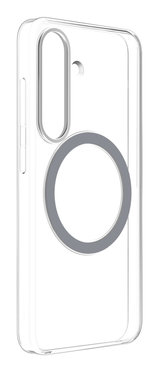 Coque - Samsung - Galaxy S25 - Transparent - Support anneau - Compatible supports magnétiques