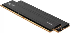 Kit Barrettes mémoire 48Go (2x24Go) DIMM DDR5 Crucial Pro 6000MHz (Noir)