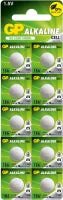 Lot de 10 Piles plates GP Batteries Ultra LR43
