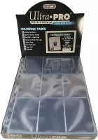 Lot de 100 feuilles classeur pour 9 cartes Ultra Pro format 63x88mm (Transparent)