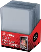 Lot de 25 Sleeves Ultra Pro TopLoader Regular Format 4"x3" (Transparent)