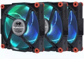 Lot de 3 Ventilateurs de boitier InWin Aurora RGB 12cm (Noir)