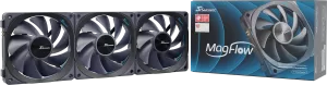 Lot de 3 Ventilateurs de boitier Seasonic MagFlow - 12cm (Noir)