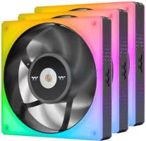 Lot de 3 Ventilateurs de boitier Thermaltake ToughFan RGB - 12cm (Noir)