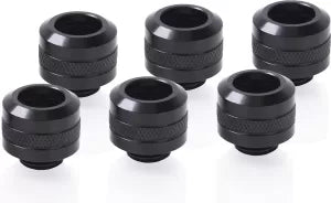 Lot de 6 Raccords é compression pour Tube é13mm Alphacool Eiszapfen Pro (Noir)