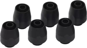 Lot de 6 Raccords é compression pour Tube é7,6/12,7mm - G1/4" Alphacool HF TPV Nylon (Noir)