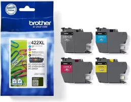Pack 4 cartouches d'encre Brother LC-422 XL (Noir + Couleurs)