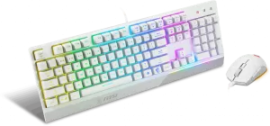 Pack Gamer 2en1 (Clavier/Souris) MSI Vigor GK30 Combo RGB (Blanc)