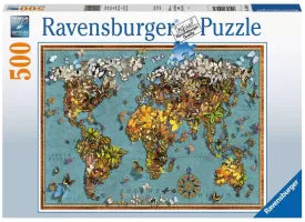 Puzzle Ravensburger - MappeMonde de Papillons (500 pi�ces)