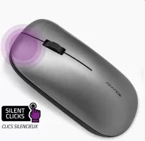 Souris sans fil Advance SlimFit (Gris)