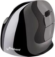 Souris sans fil Evoluent Verticale Small D pour droitier (Noir)