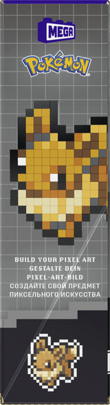Mega-Pokémon-évoli-Coffret De Construction Rétro Pixel Art 323 Pieces - MEGA Pokémon - HTH78