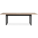 Table extensible Denver 80C - 200-240 x 75 x 90 cm - Chene artisan / anthracite - 1 exension de 40 cm inclue - 12 personnes