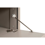 Meuble TV Arona - Beige / Noir - 3 abatants - 175 x 50 x 38 cm