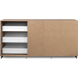 Buffet - PHoeNIX - DÈcor chene artisan / blanc HGL - 3 portes - 3 tiroirs - 178 x 88 x 40 cm