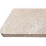 Table extensible - Sai 80A - DÈcor Chene Jackson / Imitation pierre blanche - Allonge de 40 cm inclue - 160-200 x 75 x 90 cm