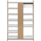Meuble a chaussures - MÜNSTER - Blanc - 12 paires de chaussures - 71,5 x 25 x 109 cm