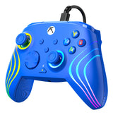 Manette de jeu - Xbox Series X|S, Xbox One et PC - Afterglow Wave - RGB - Filaire - Bleu - TURTLE BEACH